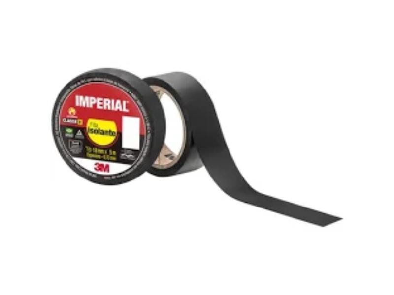 FITA ISOLANTE 3M IMPERIAL PRETO 18X20M