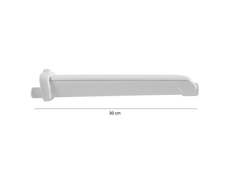 BRACO CHUVEIRO ASTRA 30CM BRANCO